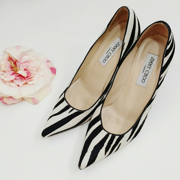 Jimmy Choo Shoes - Jimmy Choo Zebra Print Calf Hair Pumps